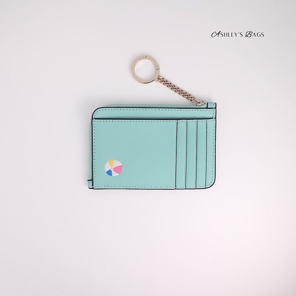 Kate Spade Pool Float Medium L-Zip Card Holder Wallet - Picture 2 of 4